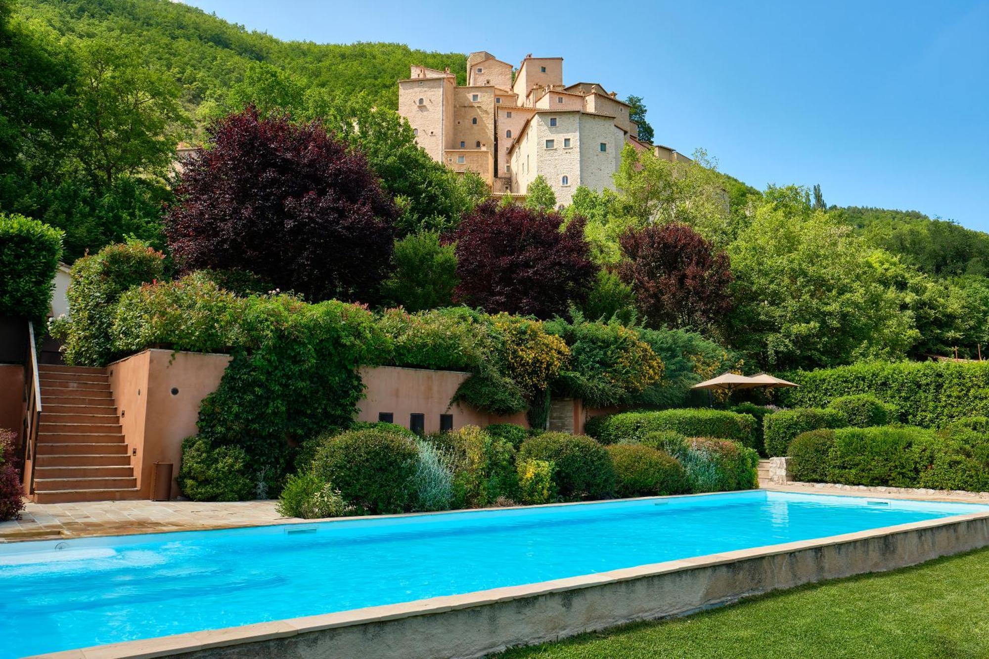 Castello Di Postignano Relais Hotell Sellano Exteriör bild